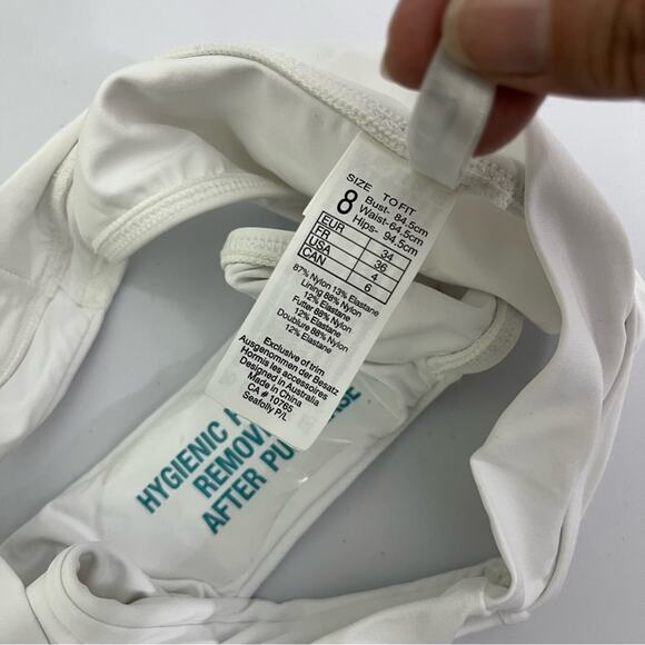 Seafolly High Rise Cheeky Bikini Bottoms Size 4 NEW - Picture 5 of 5